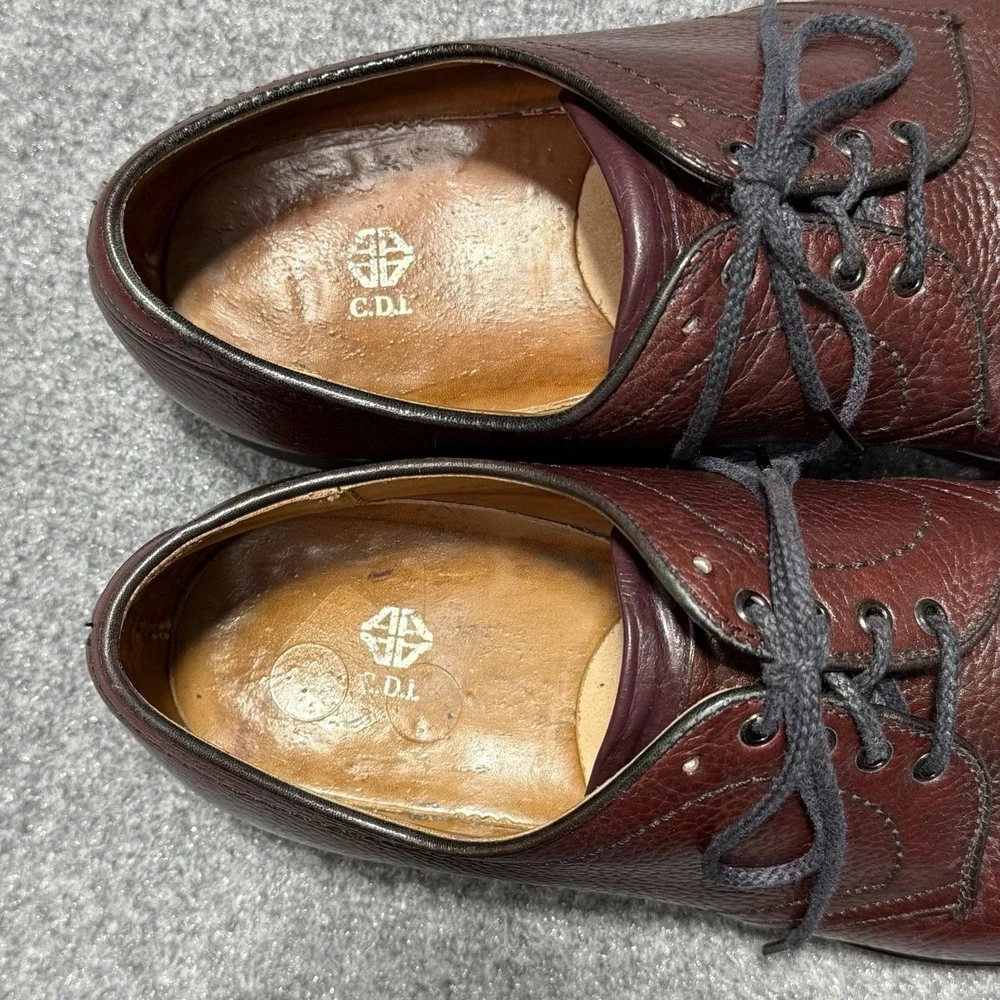 Alden Shoes Mens 10 D Brown Leather Blucher Oxford Derby Plain Toe‎ 312 Goodyear